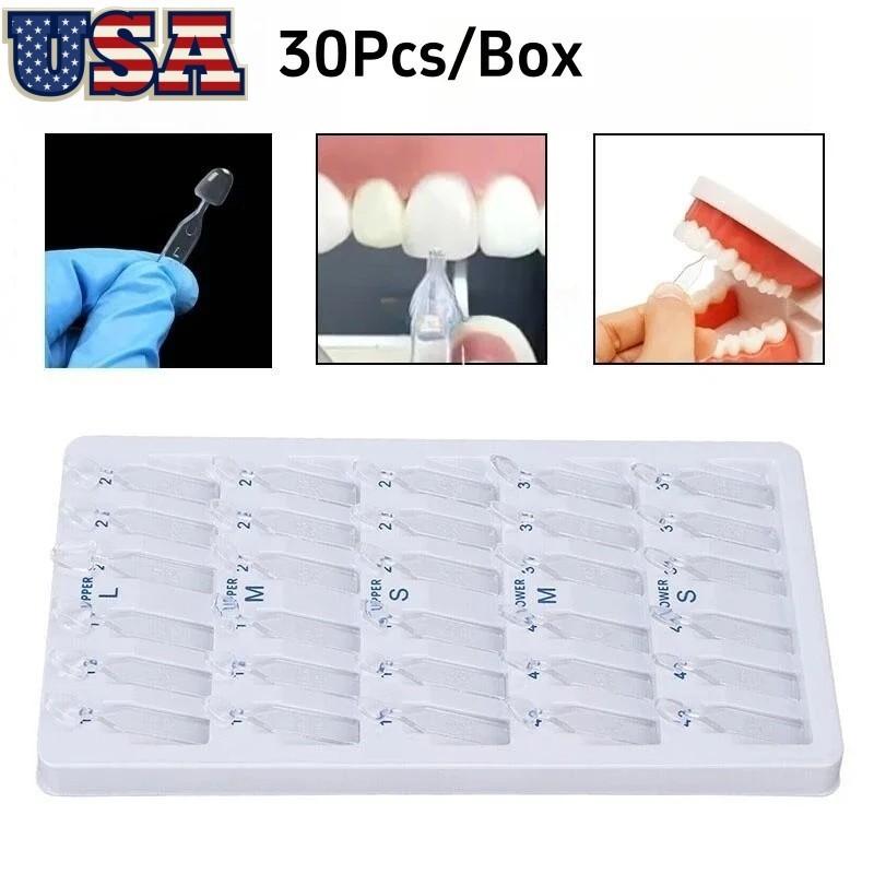 30 Pcs Dental Composite Resin Veneers Mould Light Cure Anterior Front Teeth USA
