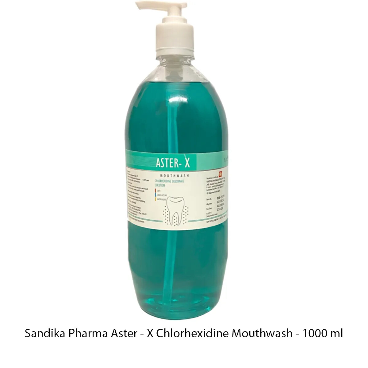 Sandika Pharma Aster – X Chlorhexidine Mouthwash – 1000 ml (Pack of 1)