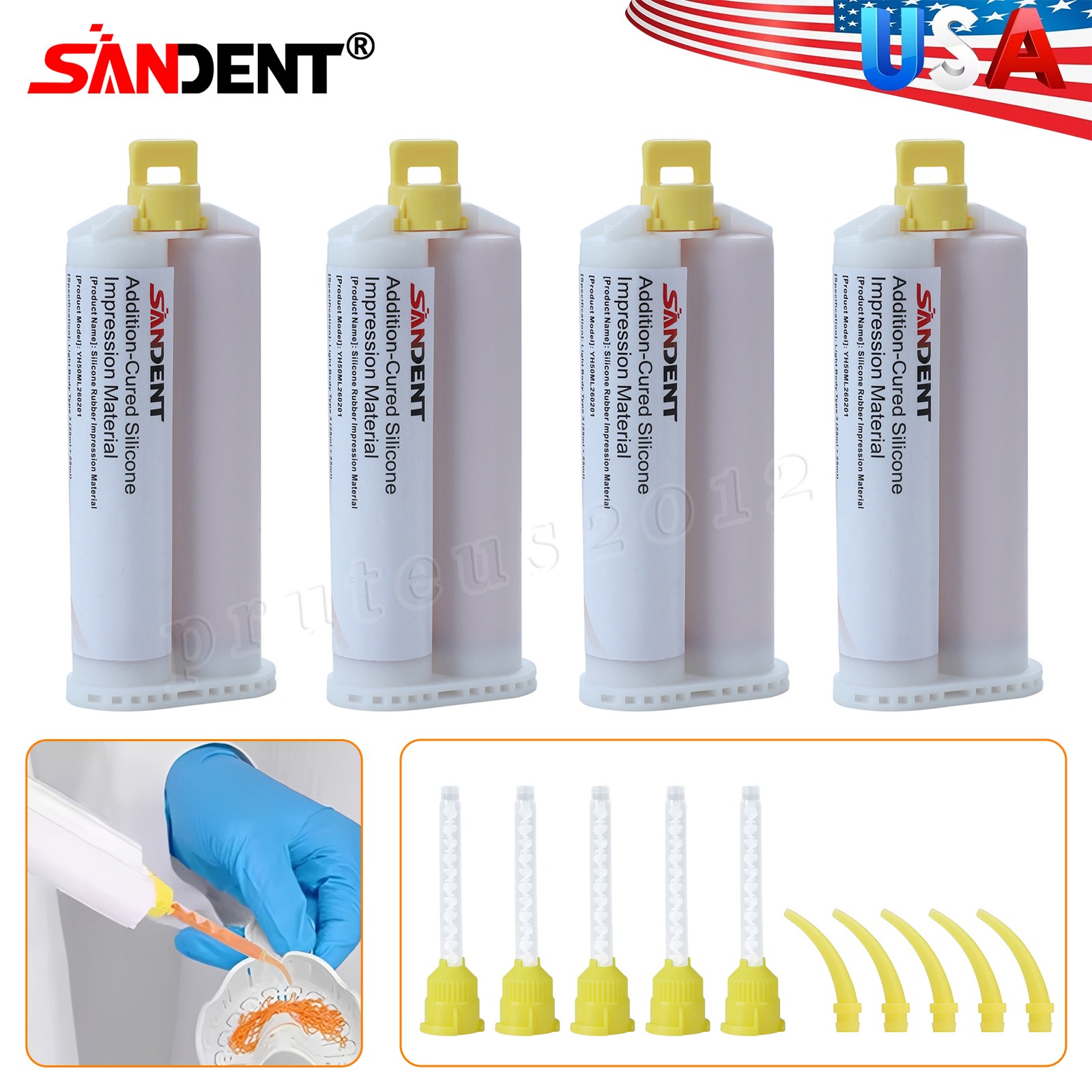 VPS Impression Material 4 x 50ml Cartridges
