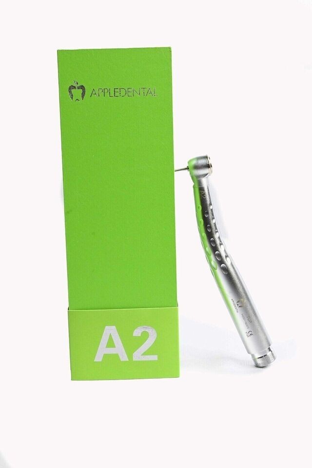 Apple Dental A2 LED High Speed Turbine 2 Hole Handpiece Push Button Triple Water