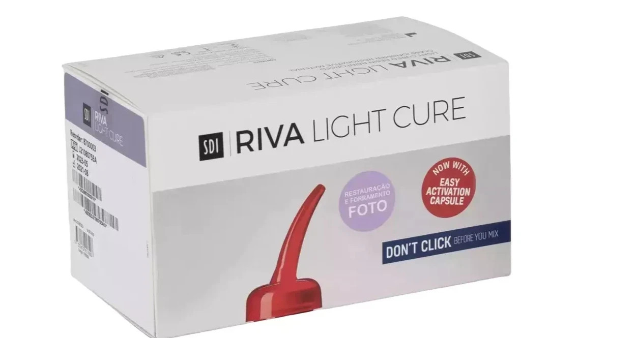 SDI Riva LC Light Cure Resin Reinforced Glass Ionomer Restorative 50 Capsule