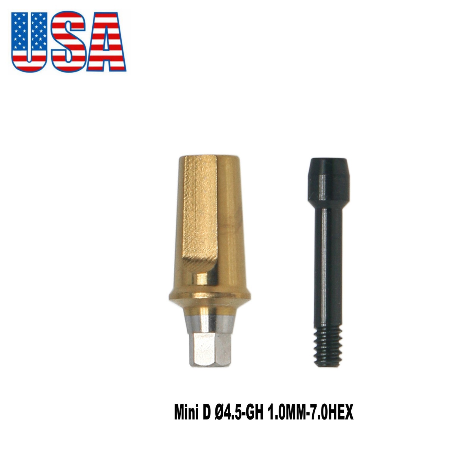 US Titanium Straight Transfer Abutment Fits Hiossen ET (ETIII/IV) /Osstem TS/GS