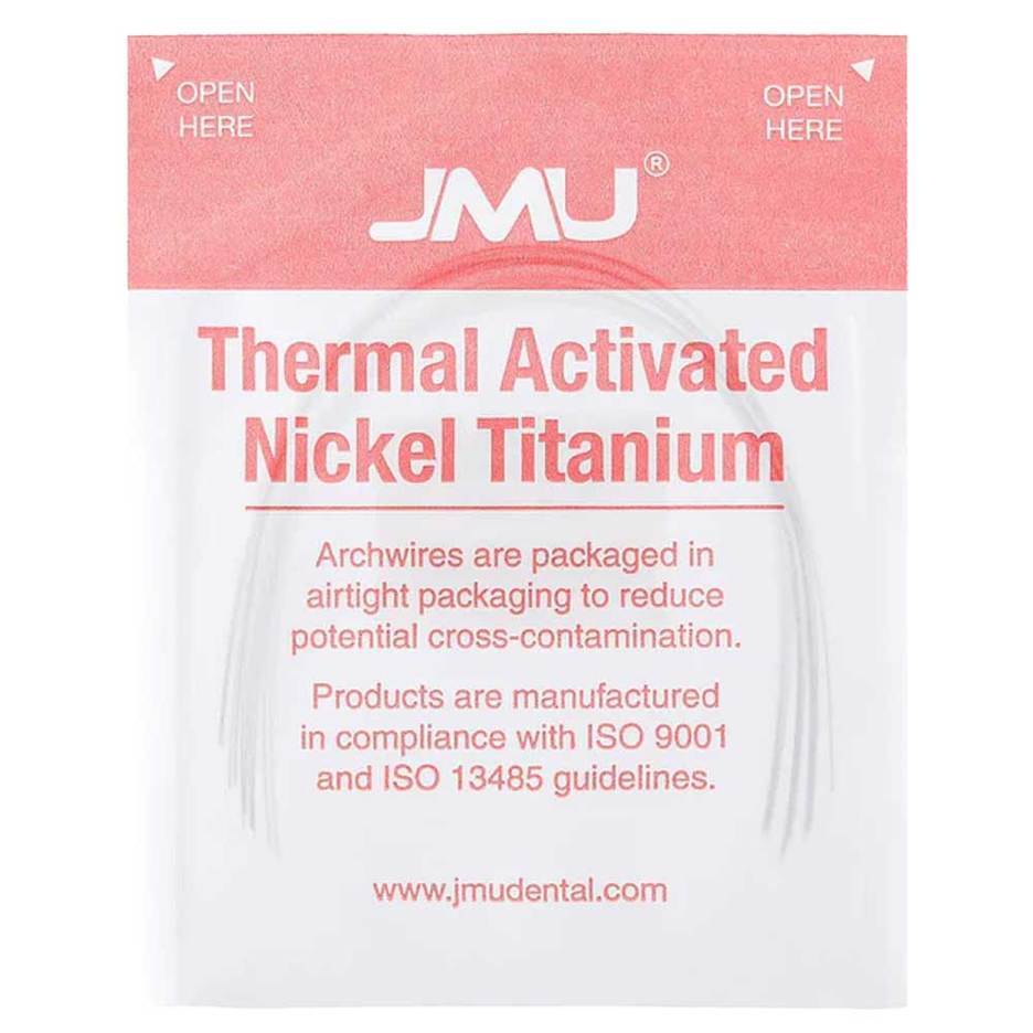 JMU Thermal Activated NiTi Archwire, Round, .016″ Upper, 10/Pk
