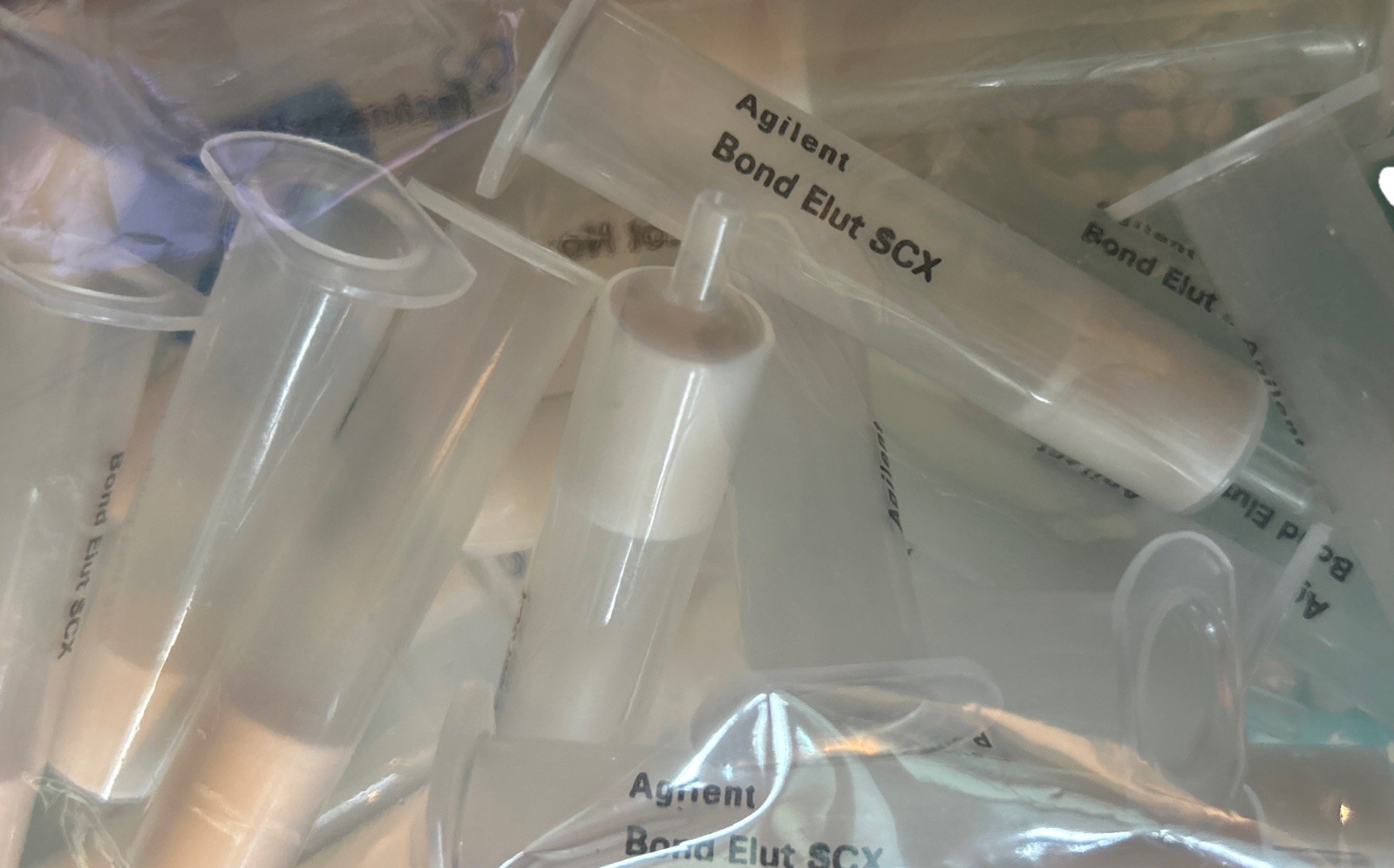 AGILENT Bond Elut Mega BE-SCX, 1gm 6ml, 25/pk. Straight Barrel 12256011. AG