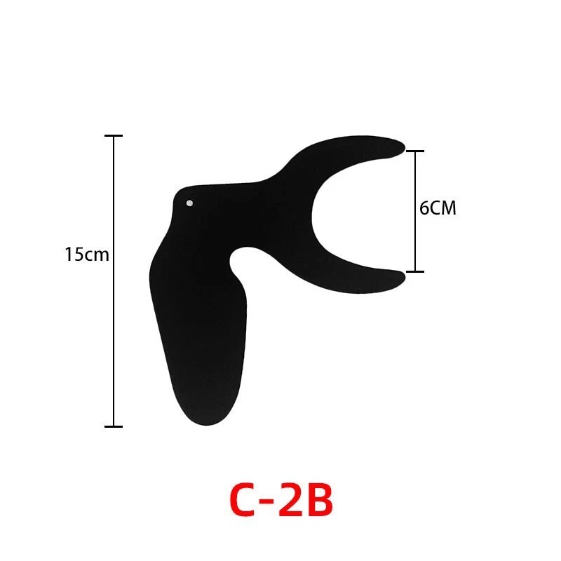 6Pcs/Kit Dental Oral Photo Palatal Photography Contrastors Black Background Tool
