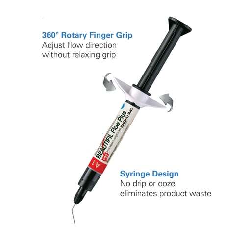 Shofu Beautifil Flow Plus F00 Zero Flow – A1 Syringe, 1 – 2.2 Gm. Syringe #2001
