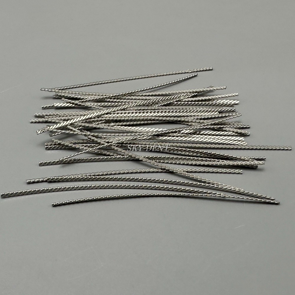30pcs Dental Implant Connector Stainless Wire Overdenture MU Welded Wires Bonded