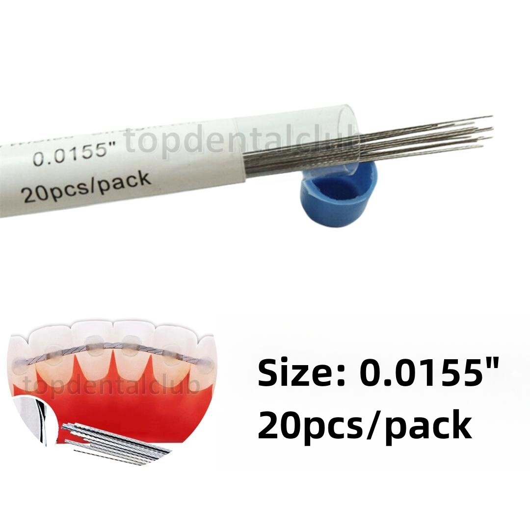 Dental Twist Wire Orthodontic Straight Twisted Wires SS Lingual Retainer 0.0155″