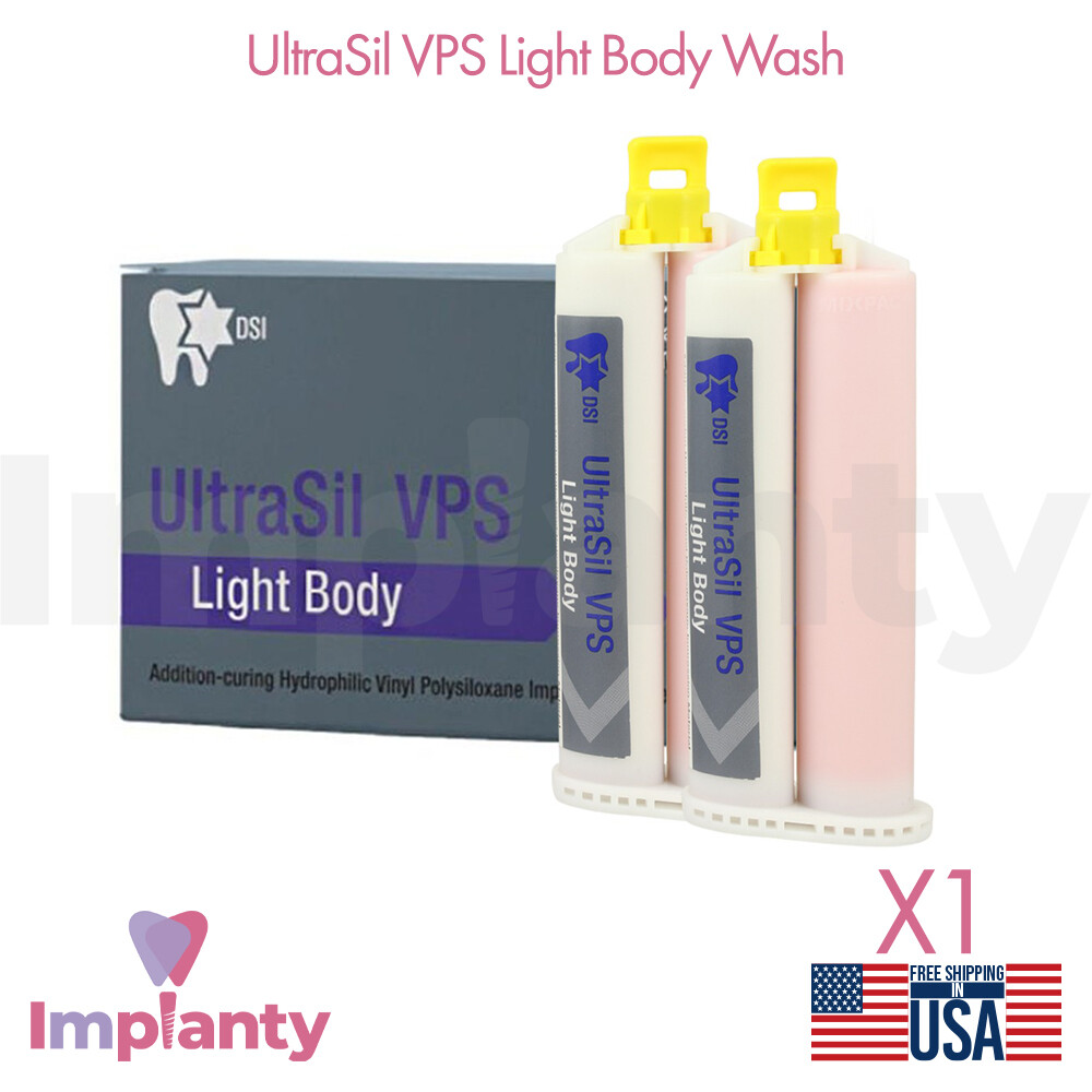 DSI Dental UltraSil VPS Light Body Wash Impression Material 100ml Cartridge