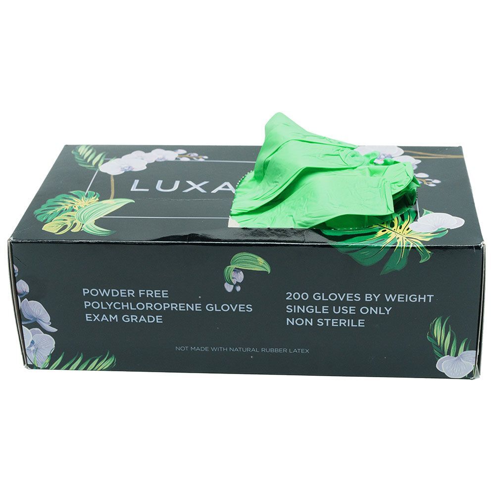 Luxaprene Powder-Free Lightweight Chloroprene Glove, Large, Light Green, 200/Box