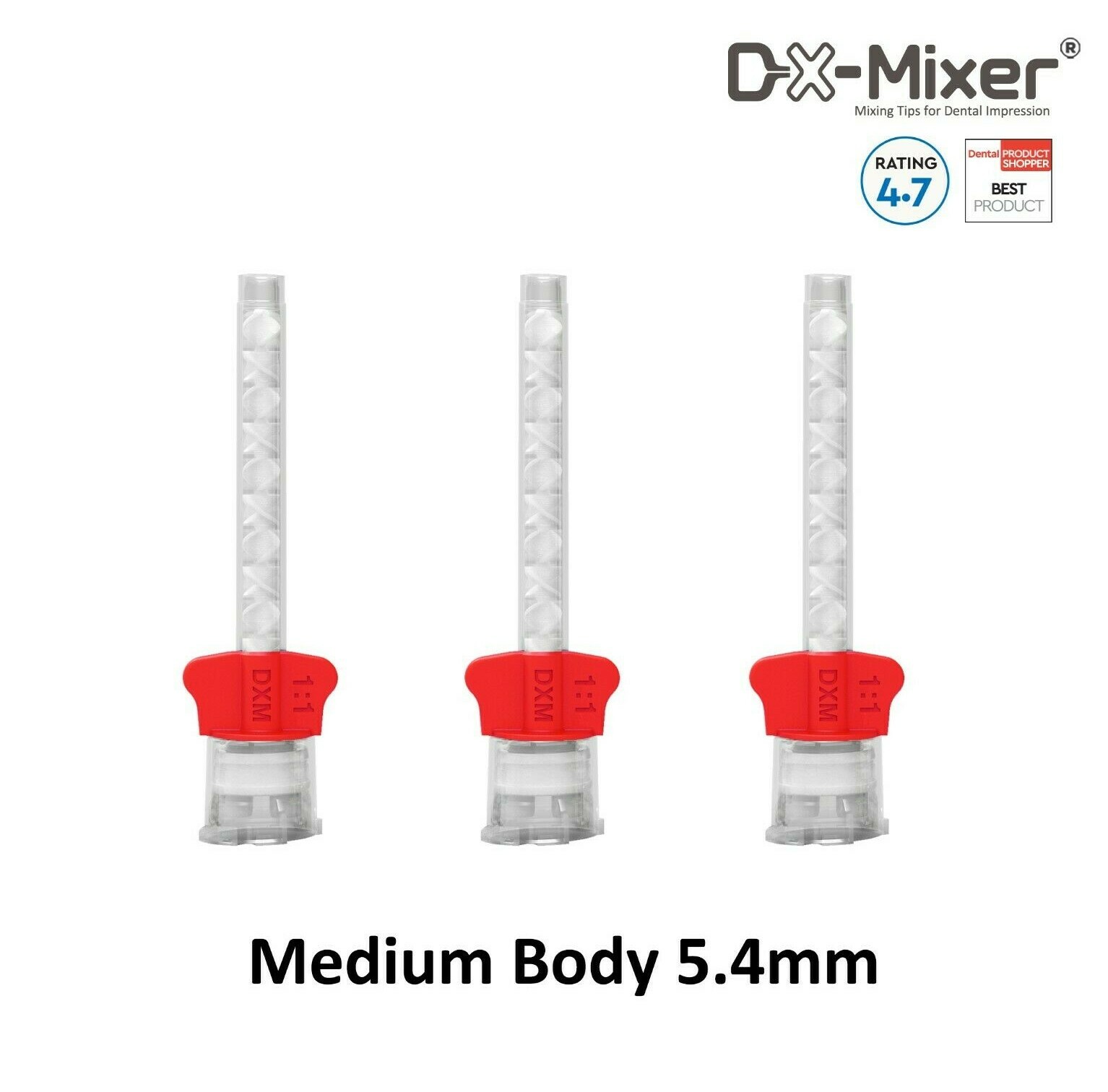 Mixing tip Medium Body 5.4mm Dental HP Mixing Tips DX-Mixer ®48pcs