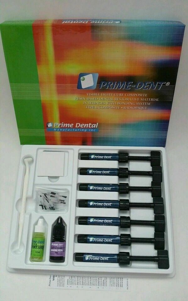 PrimeDent Dental Hybrid Composite VLC Resin Based Restorative 7 Syr Kit Freeship
