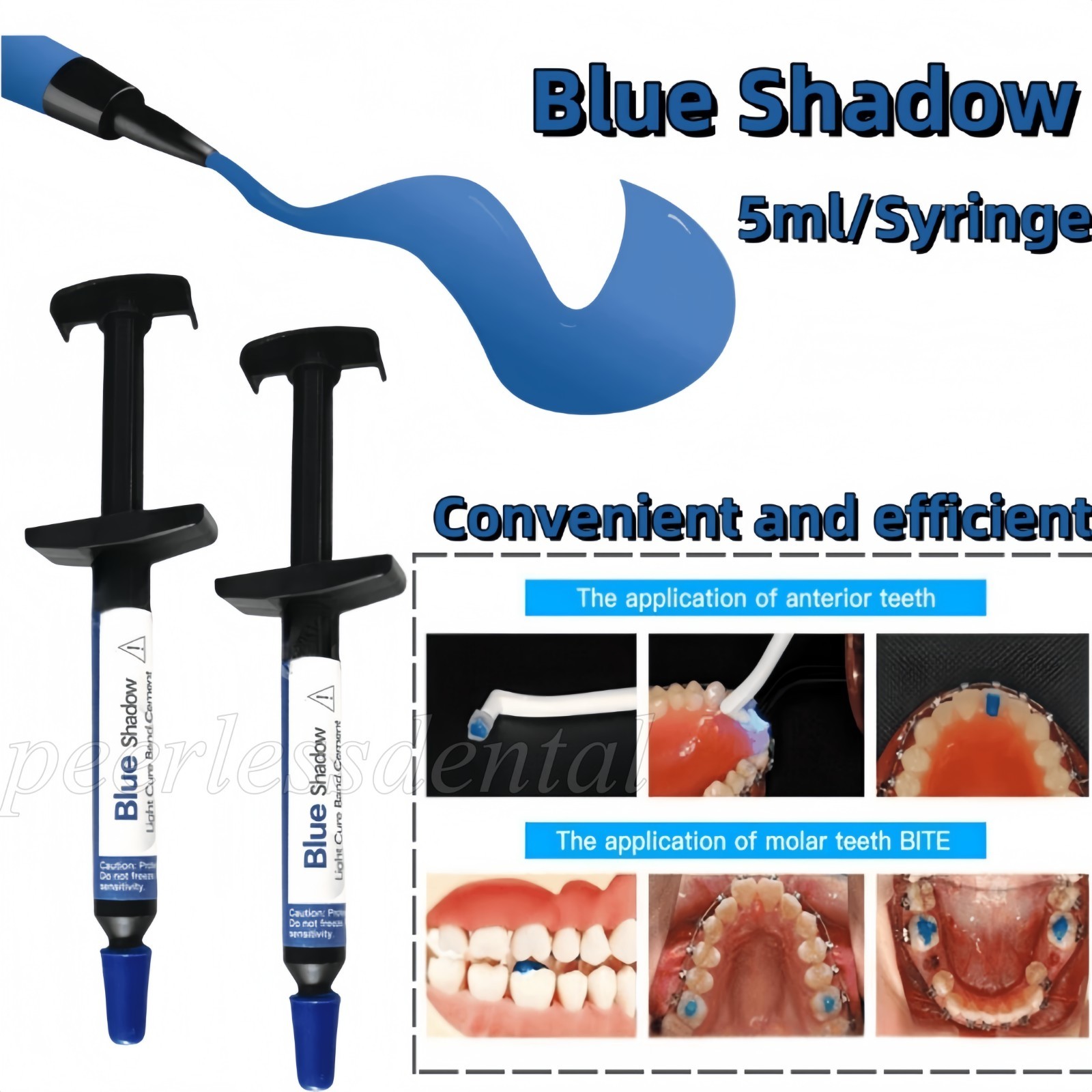 Dental TURBO Blue Glue Composite Resin Orthodontic Adhesive Light Cure Band