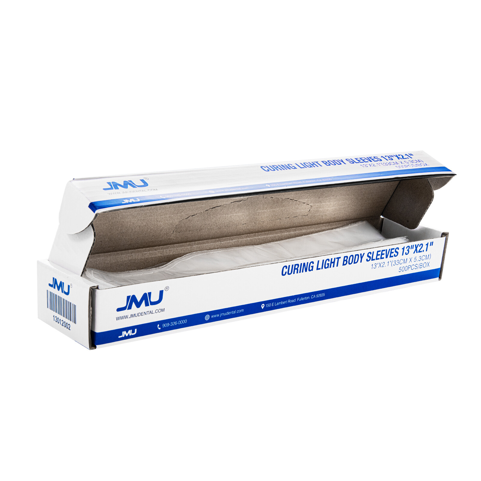 JMU Dental Curing Light Body Sleeves Disposable cover 13″X2.1″ 500Pcs/Box
