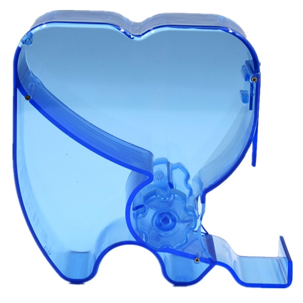 Dental 135℃ Autoclavable Dentist Cotton Roll Dispenser Shaped See-through Blue