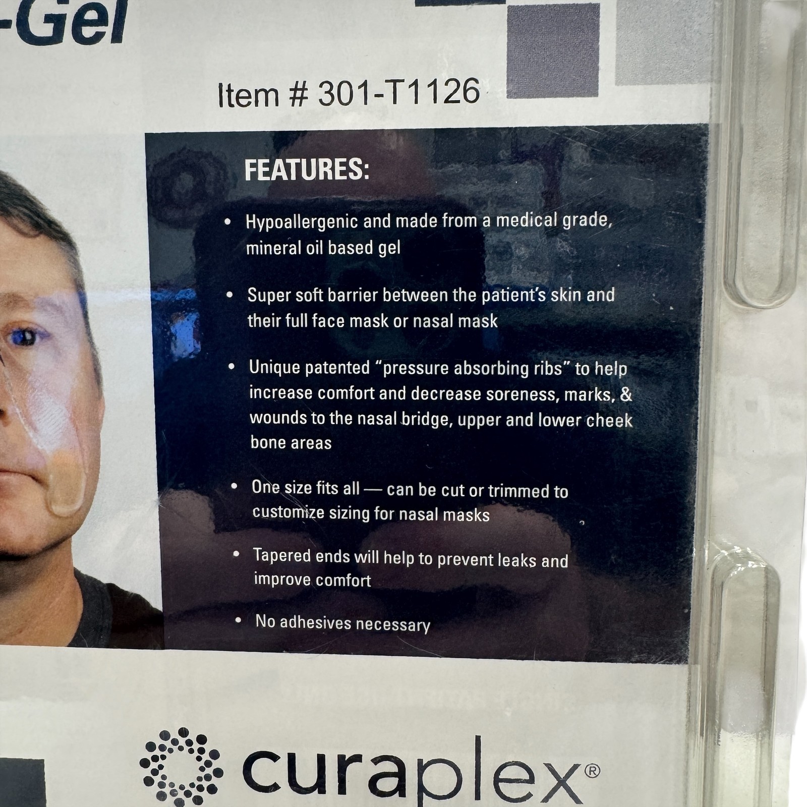 Curaplex Protecta-Gel Nasal Mask Cushion Barrier Pad Item # 301-T1126