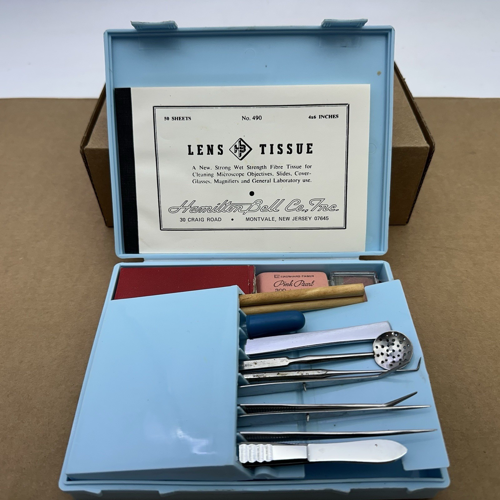 Hamilton Bell Co. Dissecting Kit Biological Lab Tools Microscope Kit Made USA