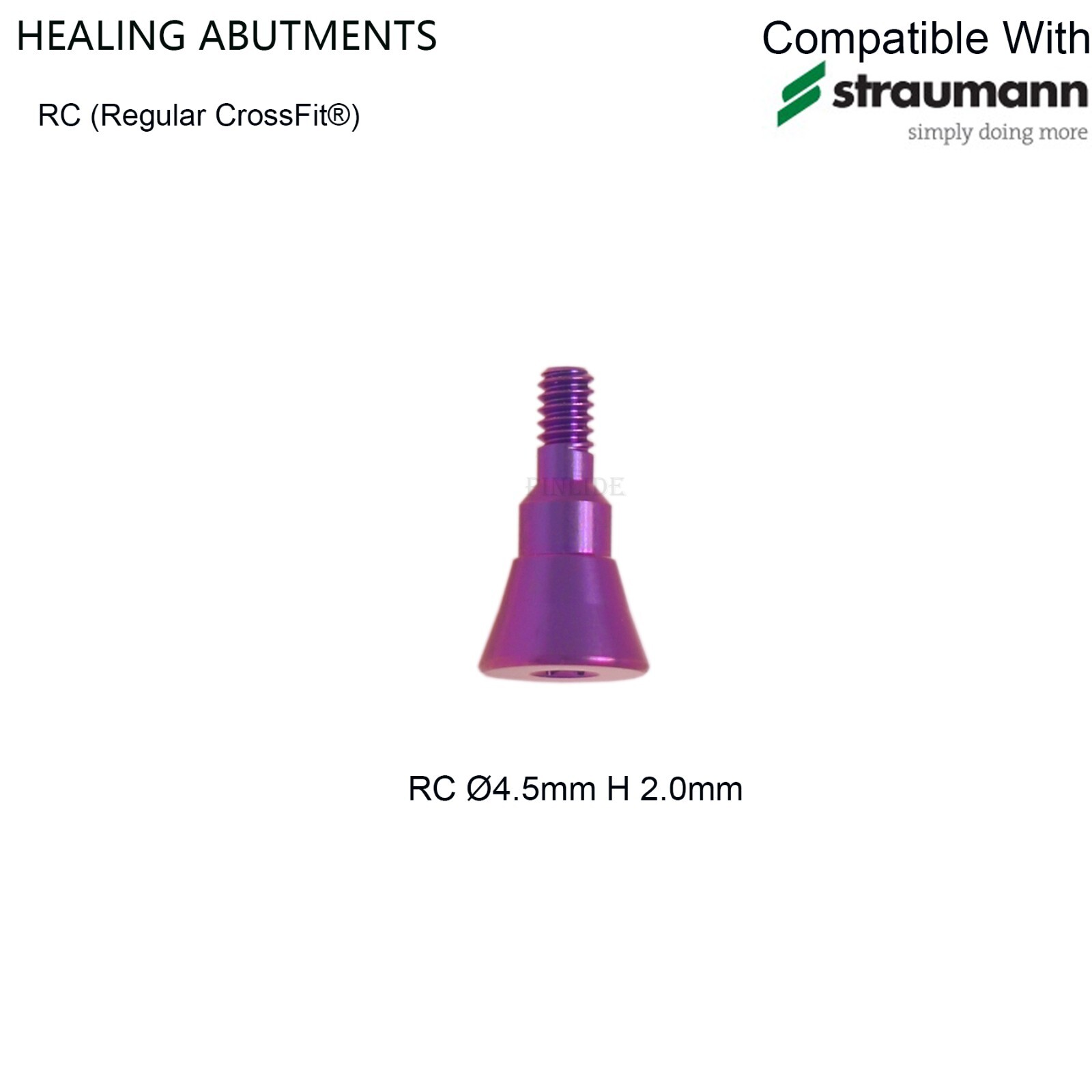5Pcs/Set US Dental Healing Abutment Cap NC/RC for Straumann ITI-Bone Level NC/RC