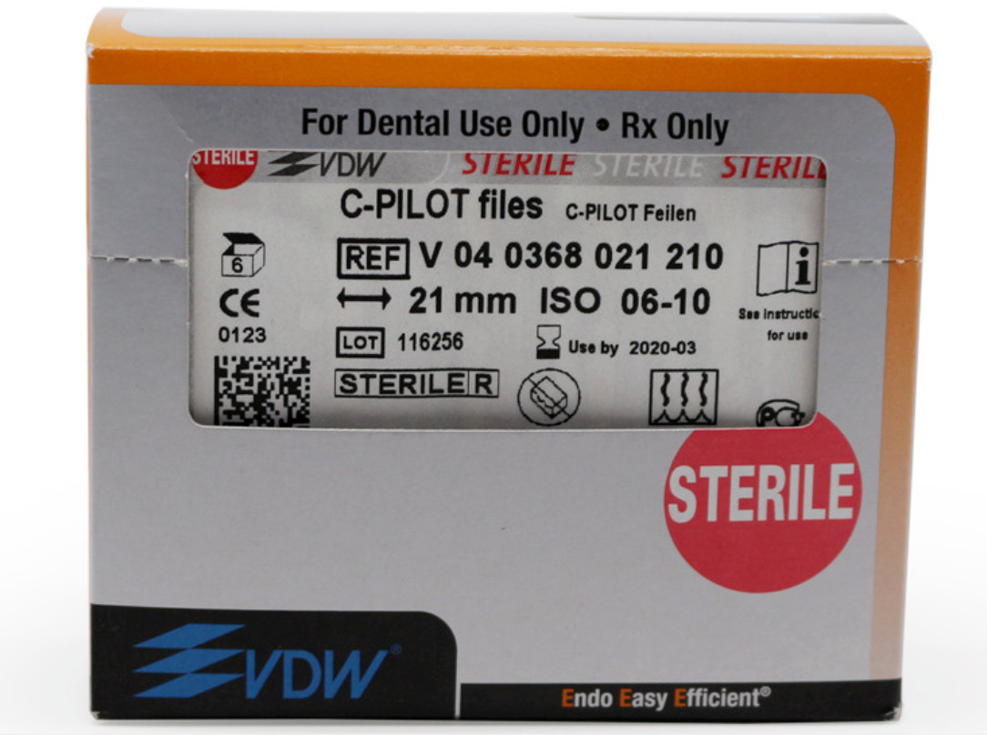 Dentsply VDW C-PILOT Files For Endo Root Canal 25mm 06-10#