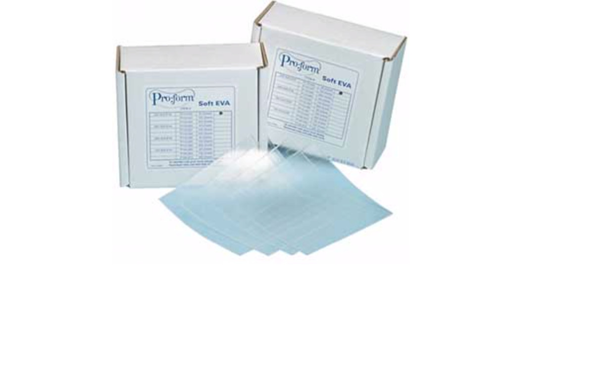 KEYSTONE PROFORM .040 SOFT EVA TRAY MATERIAL 5″ X 5″ – 25/PK 9596980