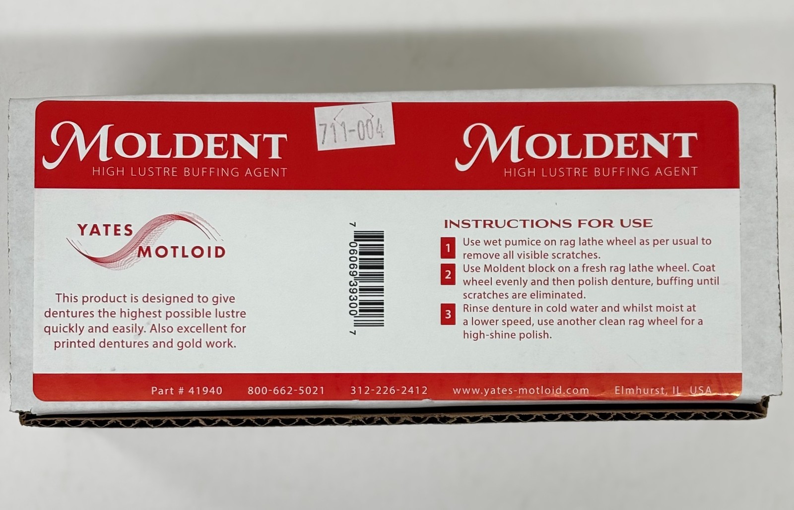 YATES MOTLOID Buffing Agent Red,Green,Grey&Black