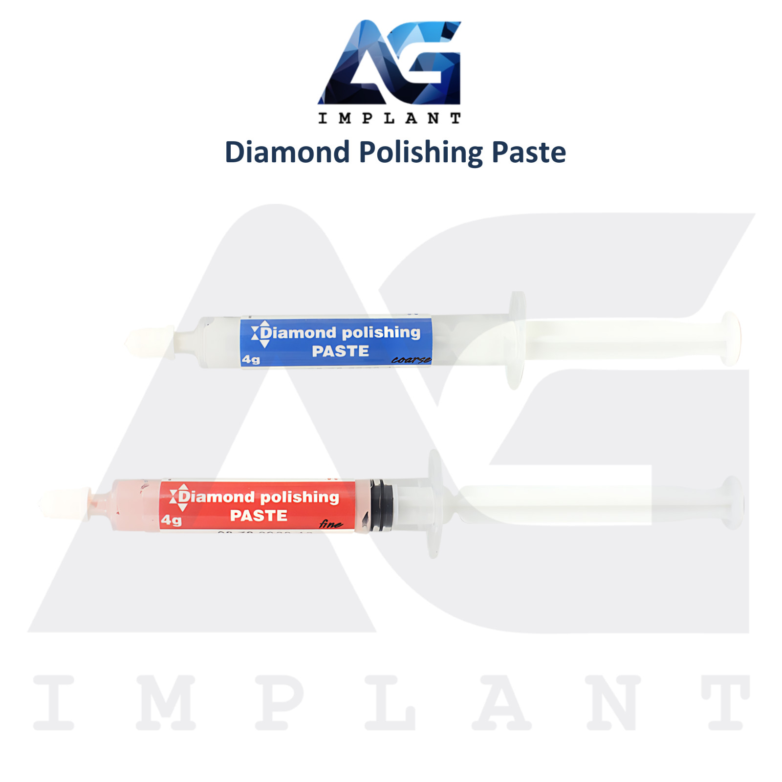 Dental Diamond Polishing Paste Fine / Coarse 4g Surface Prep Composite Material
