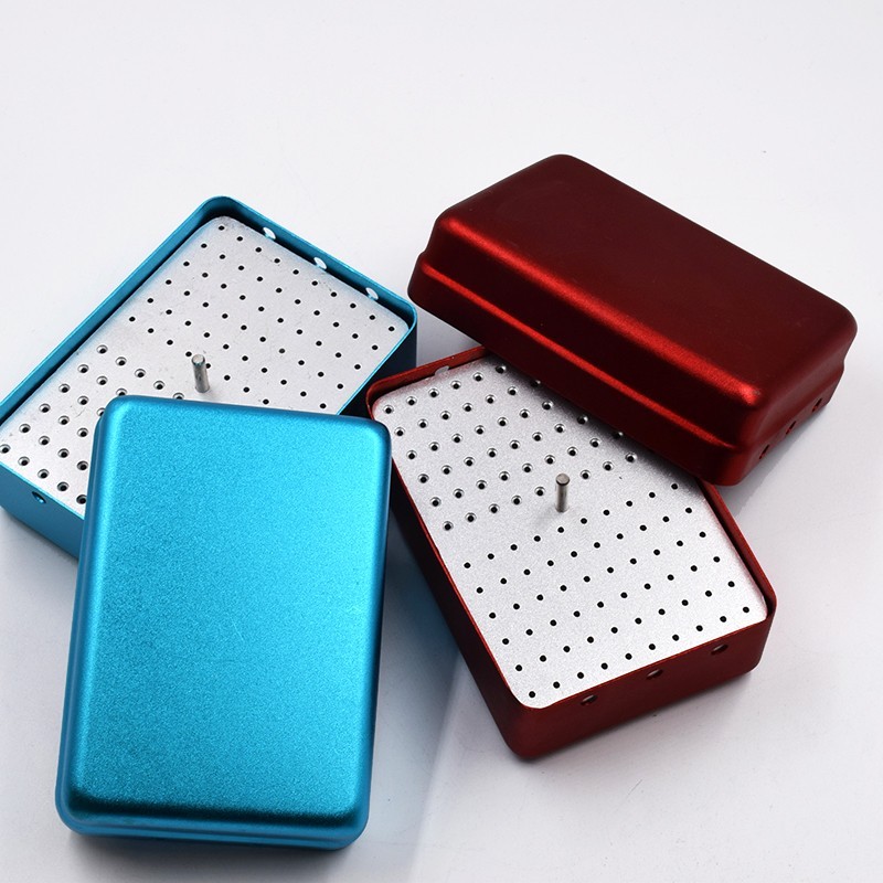 Dental 120 Holes Autoclavable Disinfection Box Endo K H Files High-speed Bur FG