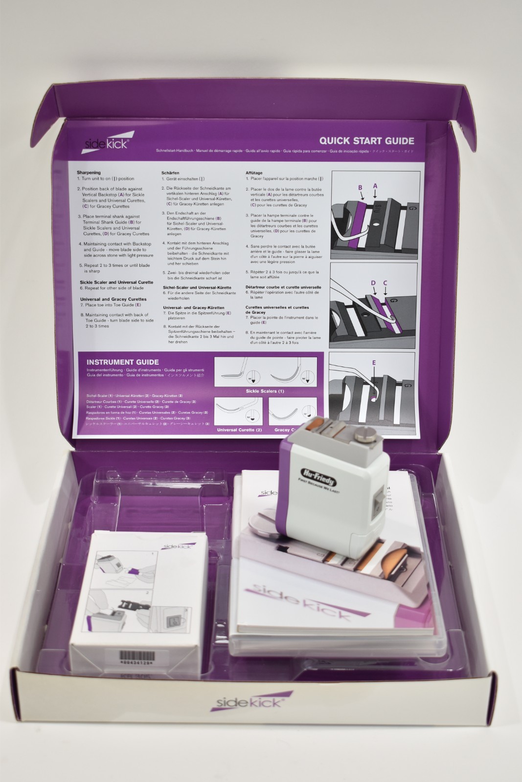 Hu-Friedy SDKKIT SideKick Dental Instrument Sharpener Complete Unit with Manual
