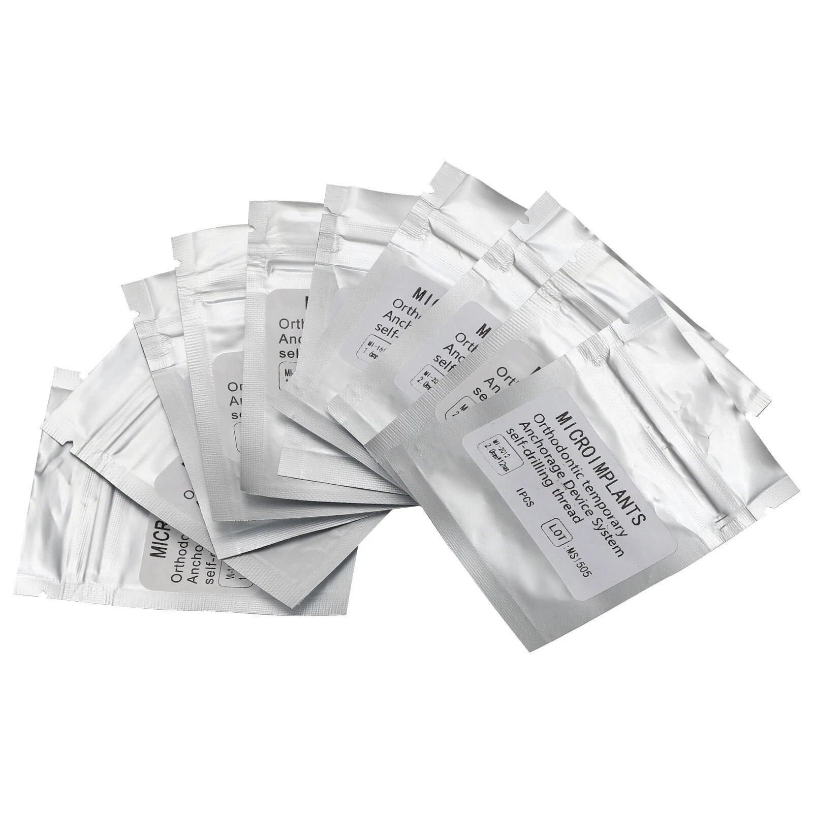 15 Sizes Dental Orthodontic Self-Drilling Titanium Thread Micro Implants Screw