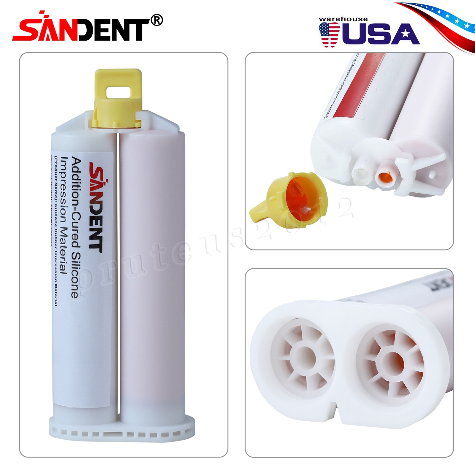 24Pcs Dental Heavy Body Fast Rapid Set Dental Impression Material 50mL VPS PVS
