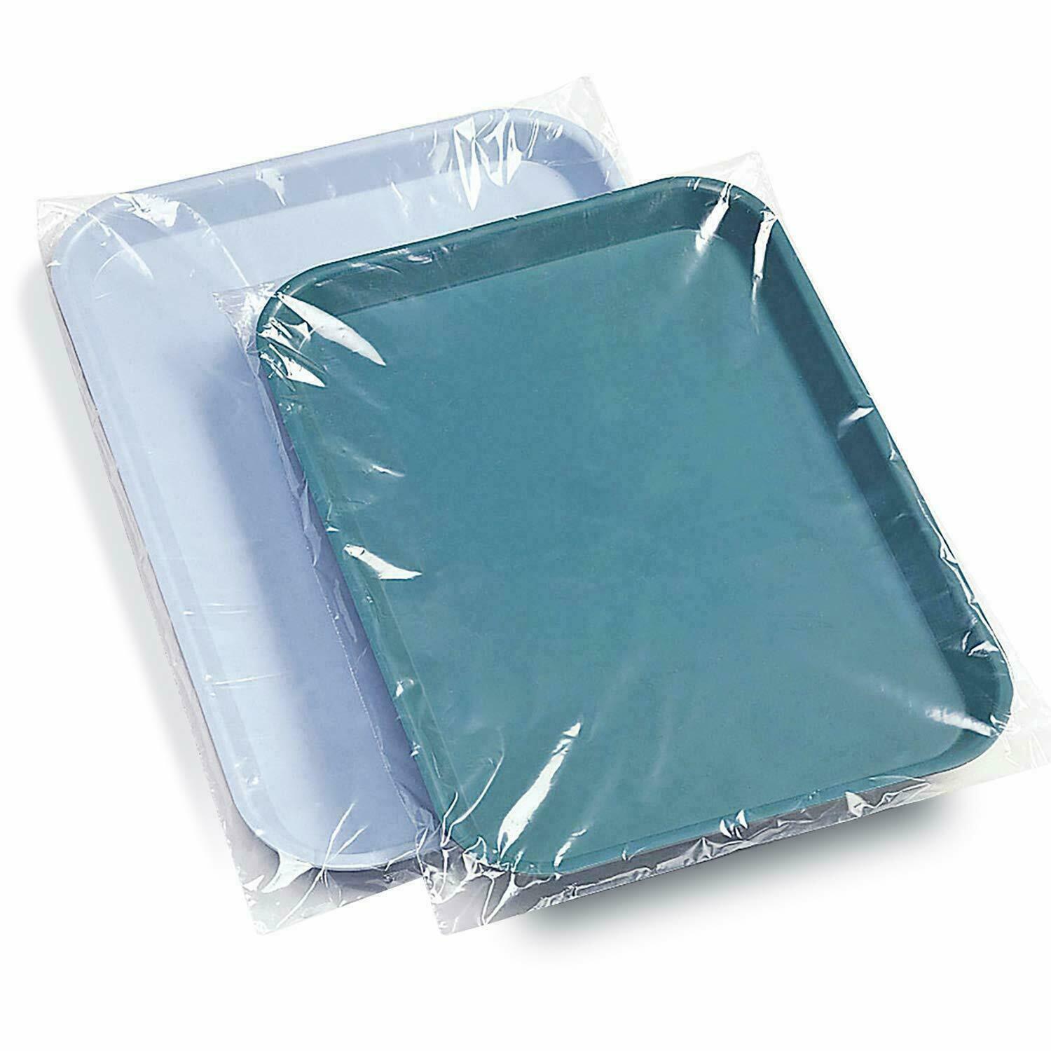 1500/3Boxes Dental E-Tray Sleeves Cover Disposable Clear Size Large 11-5/8″ x16″