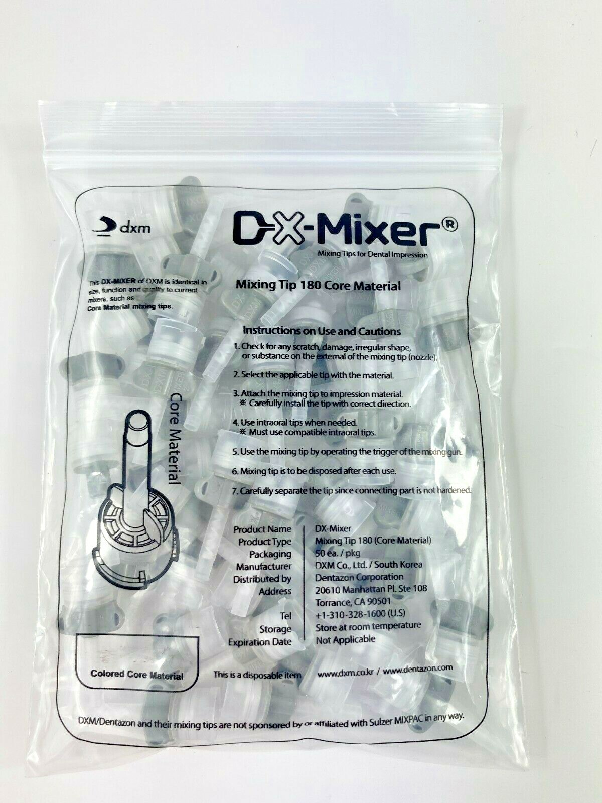 Core material Build Up Dental HP Mixing Tips DX-Mixer® 48pcs High Performance