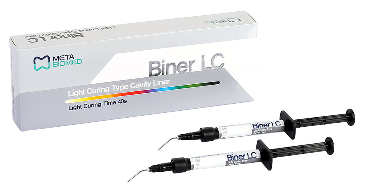 Meta Biomed Biner LC Light Curing Cavity Liner Radiopaque Fluoride Releasing
