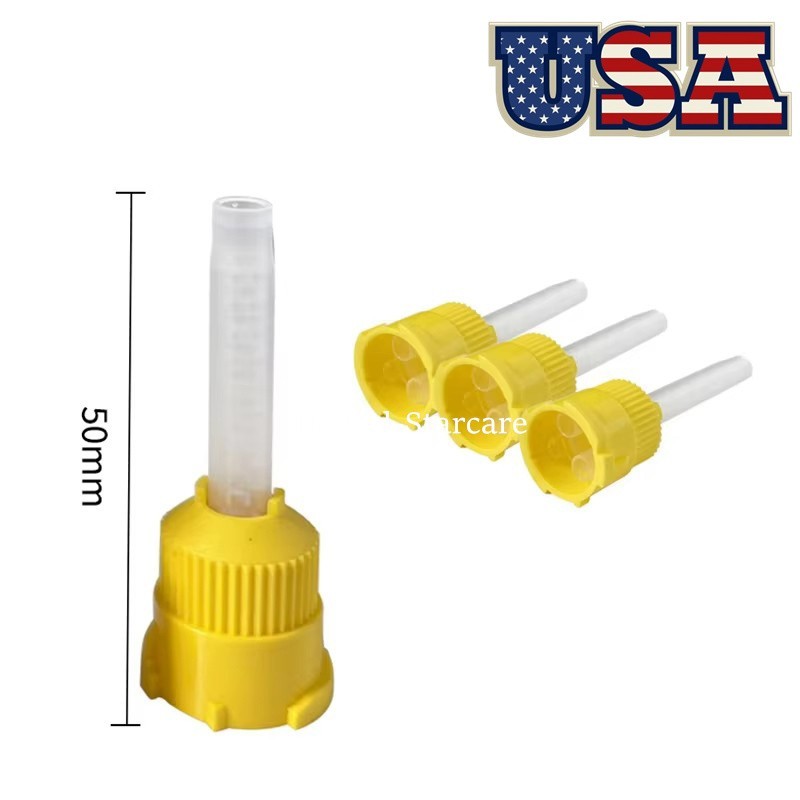 Dental Mixing Tips For Light Body Impression Material 1:1 Long/Short 7cm/5cm USA