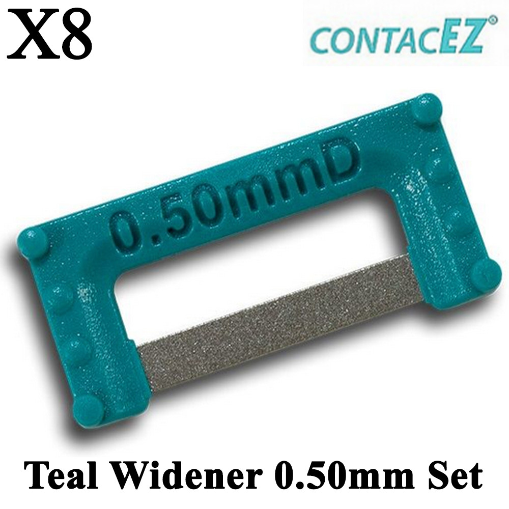 8pcs Dental ContacEZ Teal Widener 0.50mm Set
