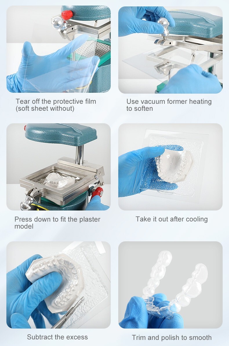 Dental Splint Sheet Hard Orthodontic Retainer Sheets Thermoforming Material 1.0
