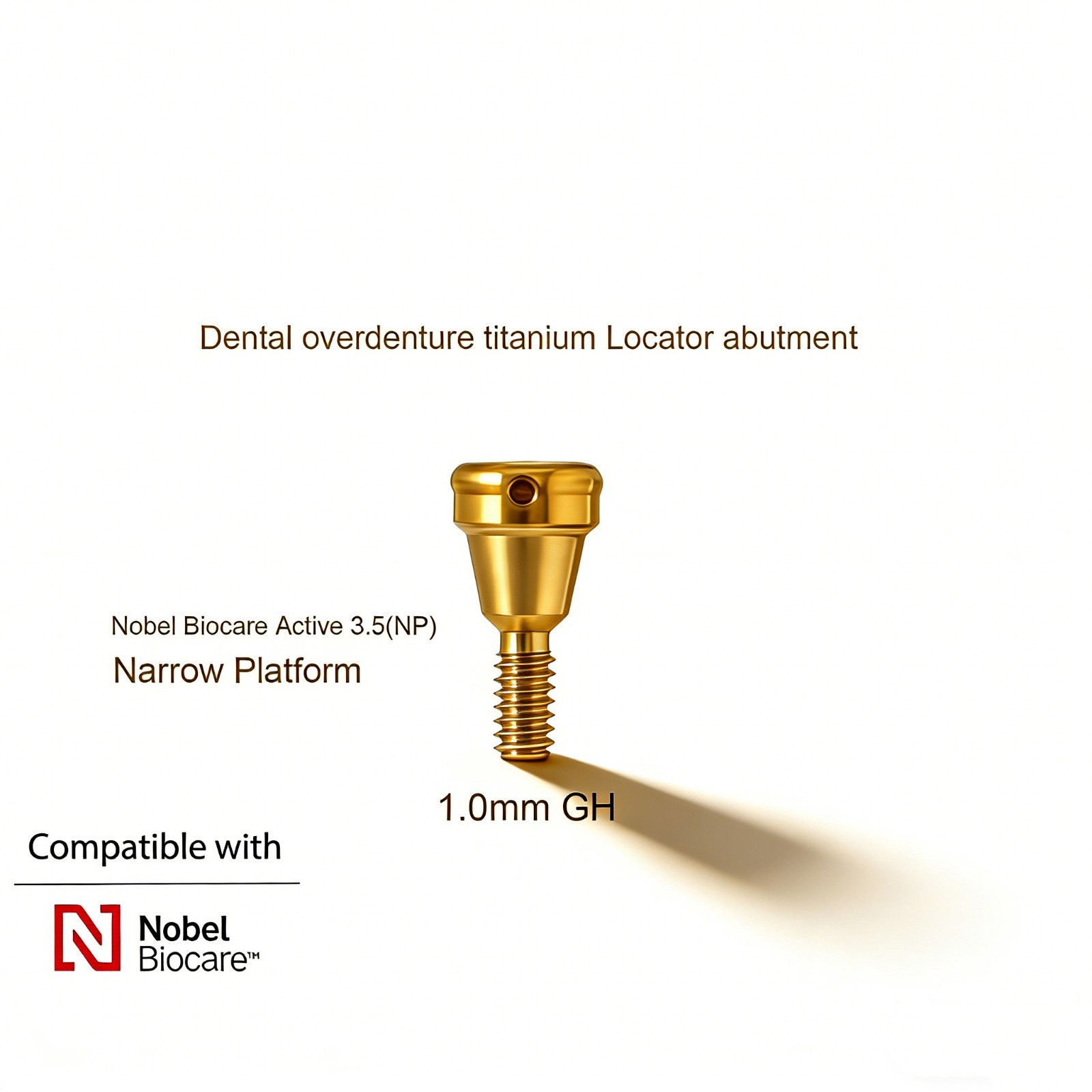 US Dental LOCATOR Abutment for NP/RP Conical Connection 1-5.0mm for NobelBiocare