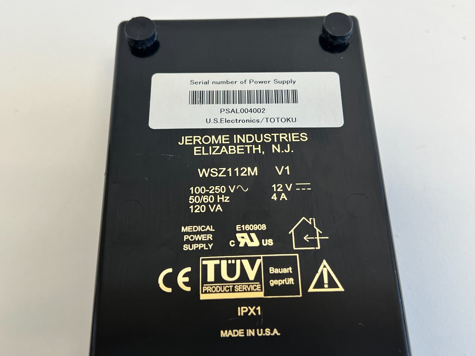 QQ13: Jerome Industries Medical WSZ112M Power Supply