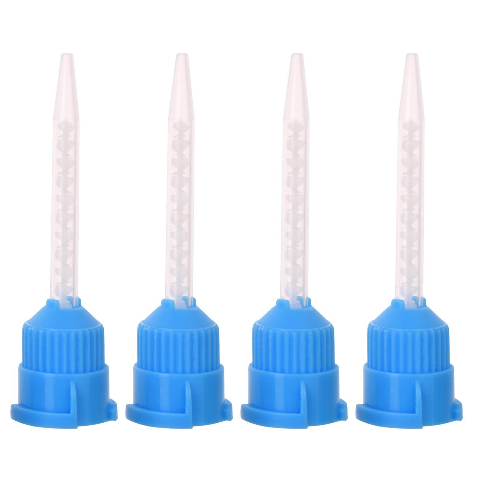 100 Dental Mixing Tips Impression Temporary C&B Material Blue/White