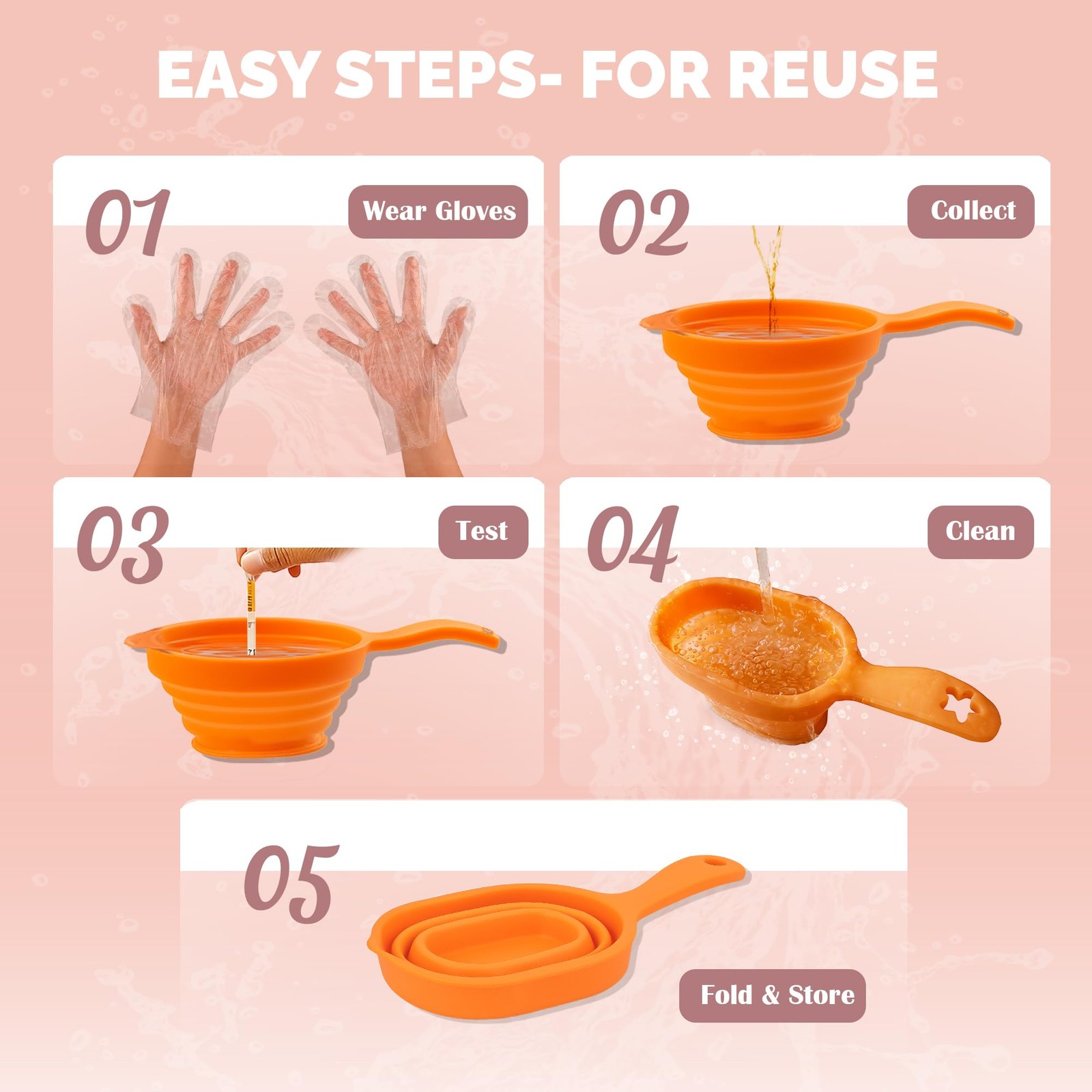 Reusable Pee Cups for Ovulation & Pregnancy Test Strips – 2 Standard