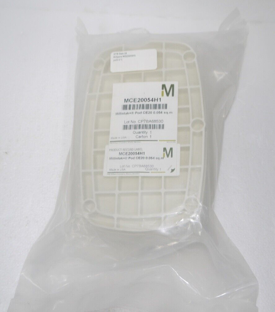 Millipore MCE25054H1 Millistak+ Pod Depth Filter CE25 0.054 m2 1/4″ Barb New