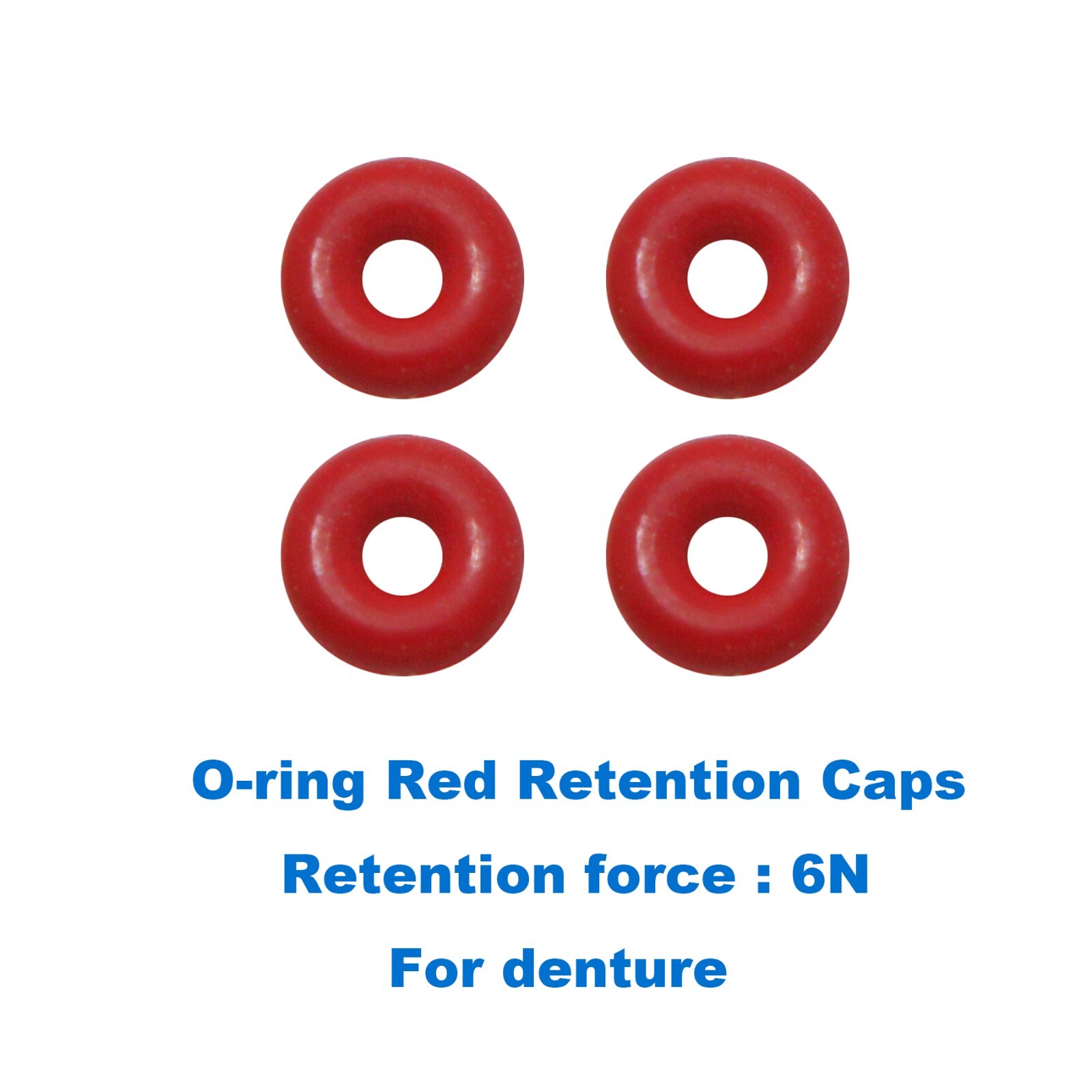 4Pcs/Set Dental O-Ring Kit fits Hiossen Osstem for Ball Attachment Abutment