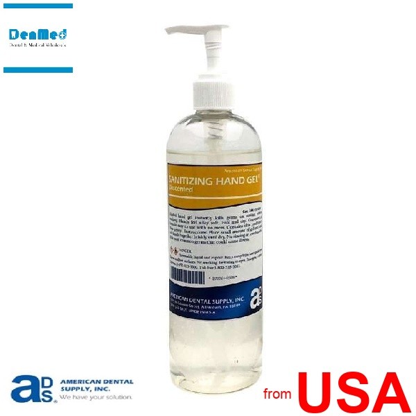 ADS Sanitizer Hand Gel unscented 16oz bottle – # S441-51 470594
