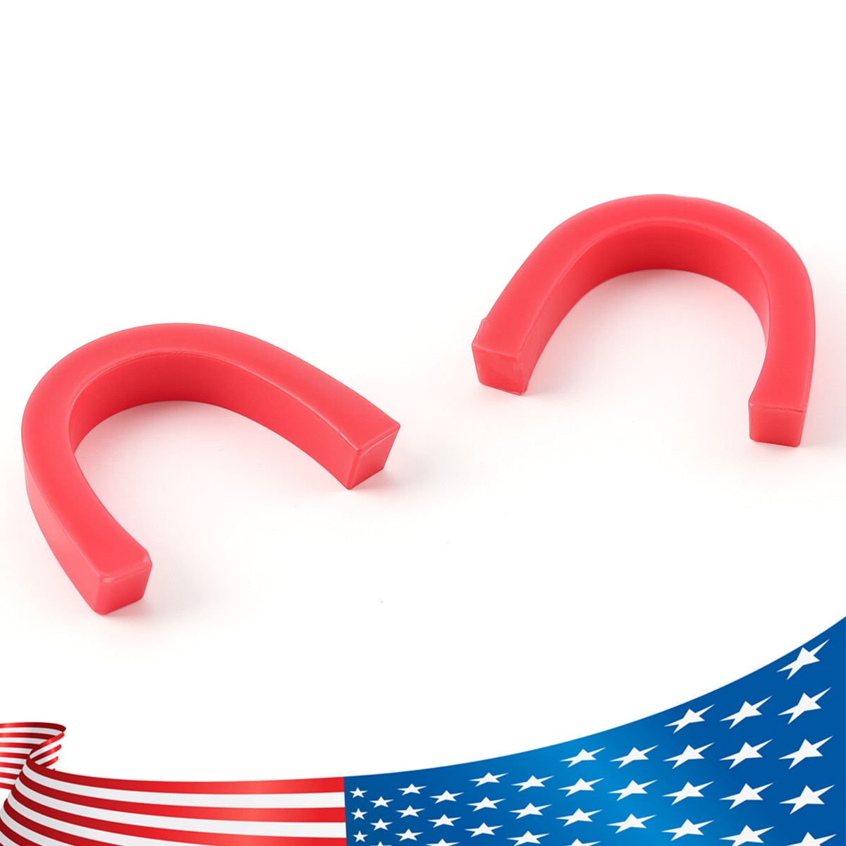 2 Pcs Dental Lab Bite Registration Wax Pink Curved U Shape Base Wax