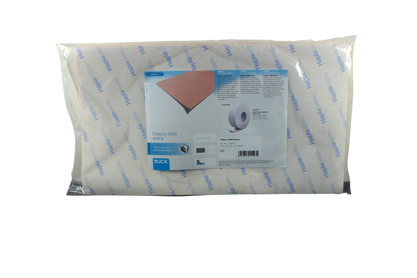 Ruck Foam-O-felt Wool & Latex Foam For Pressure Protection 22.5x40cm Feet Pads