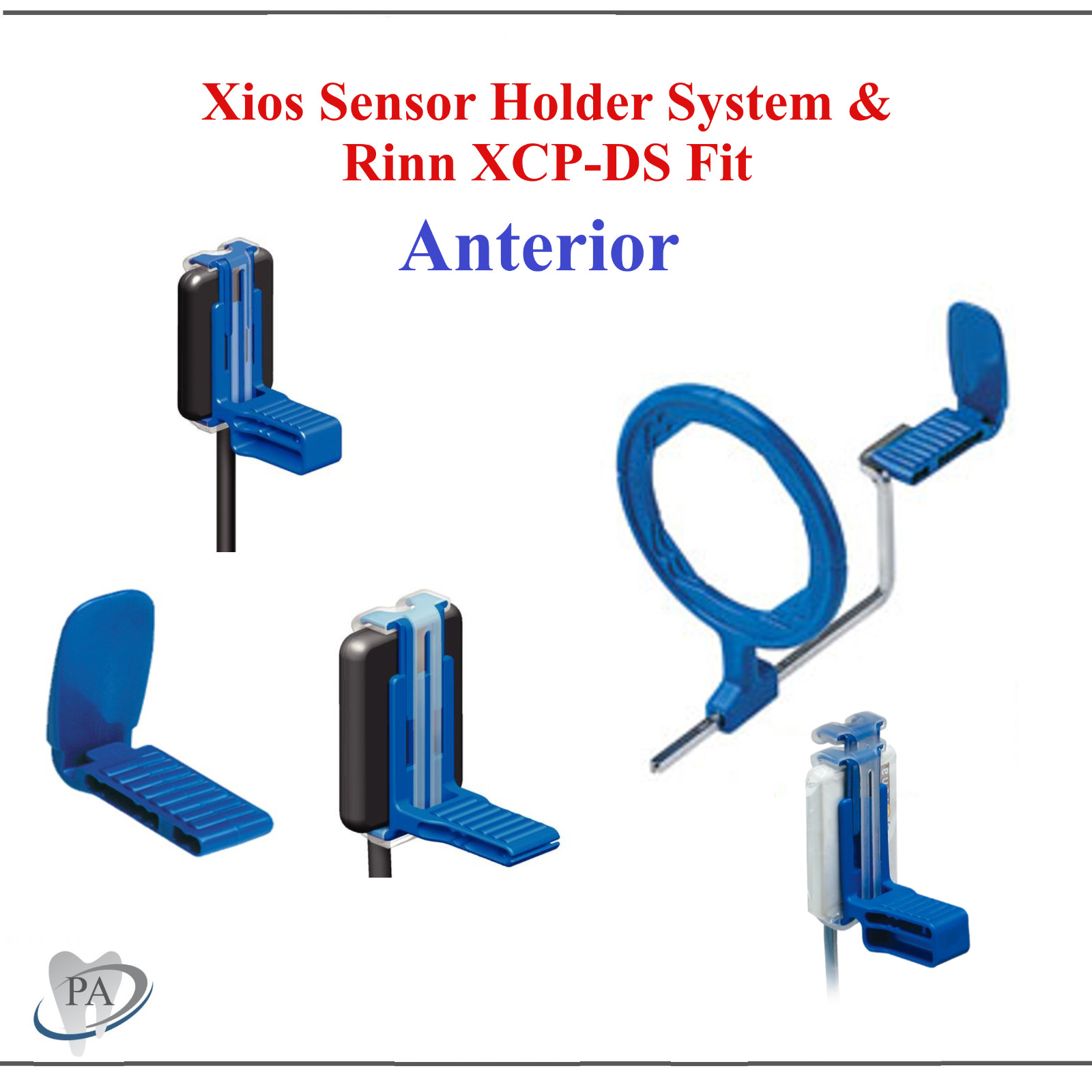 Dental X-Ray Xios Sensor Rinn XCP-DS Fit Universal Sensor – Anterior Kit (Blue)