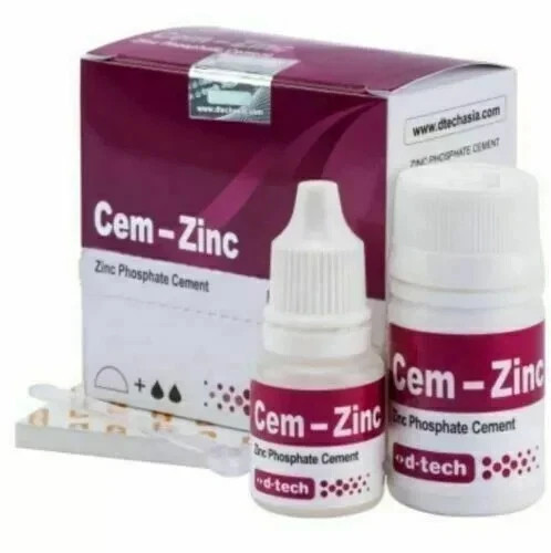 D TECH Zinc Phosphate Cement for Luting of Crowns , Bridges & Inlays Cem Zinc