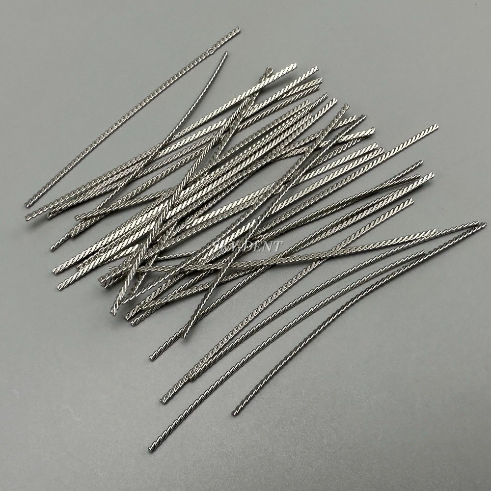 30pcs Dental Implant Connector Stainless Wire Overdenture MU Welded Wires Bonded