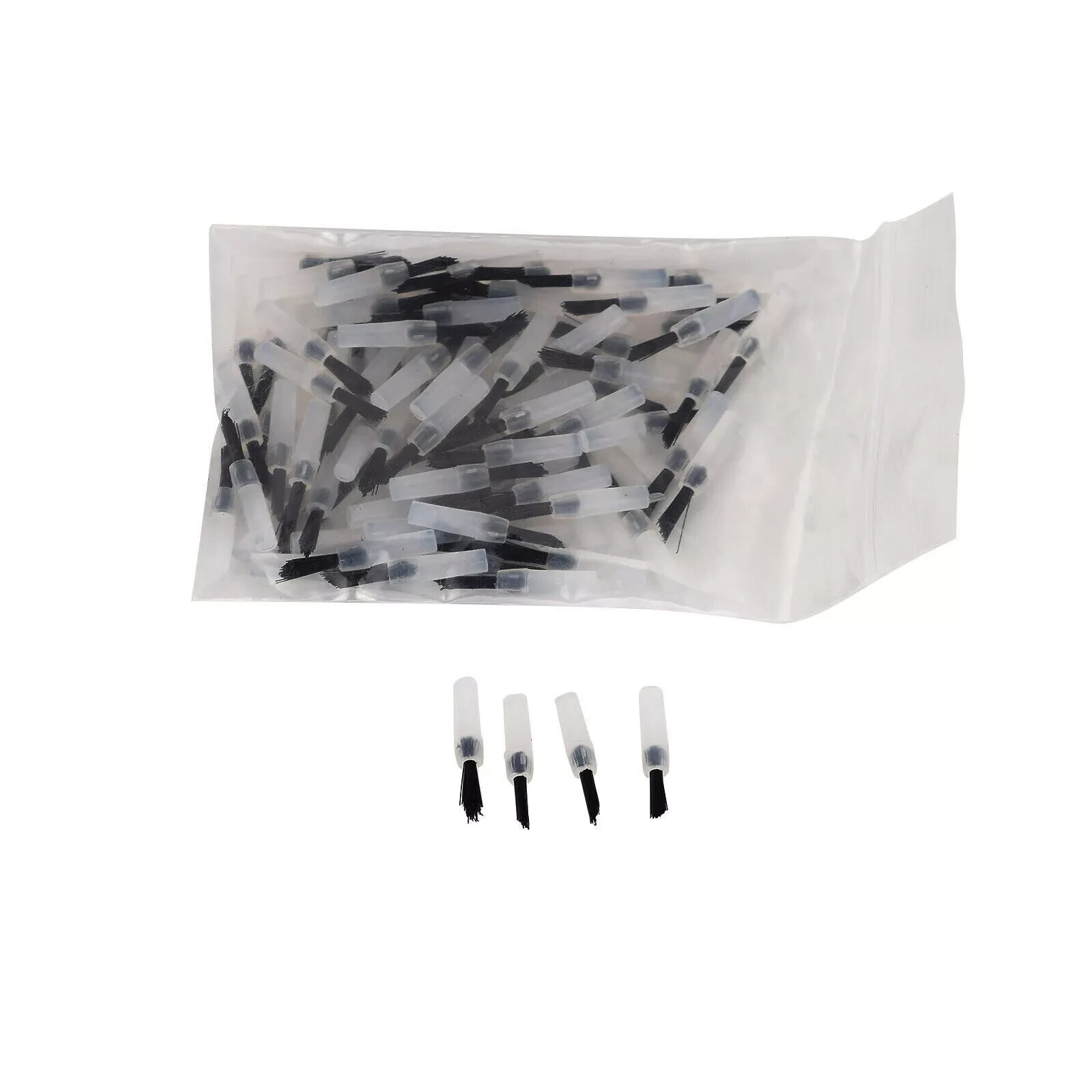 100 Pcs/Pack Disposable Dental Composite Resin Applicator Brush Tips Replaceable