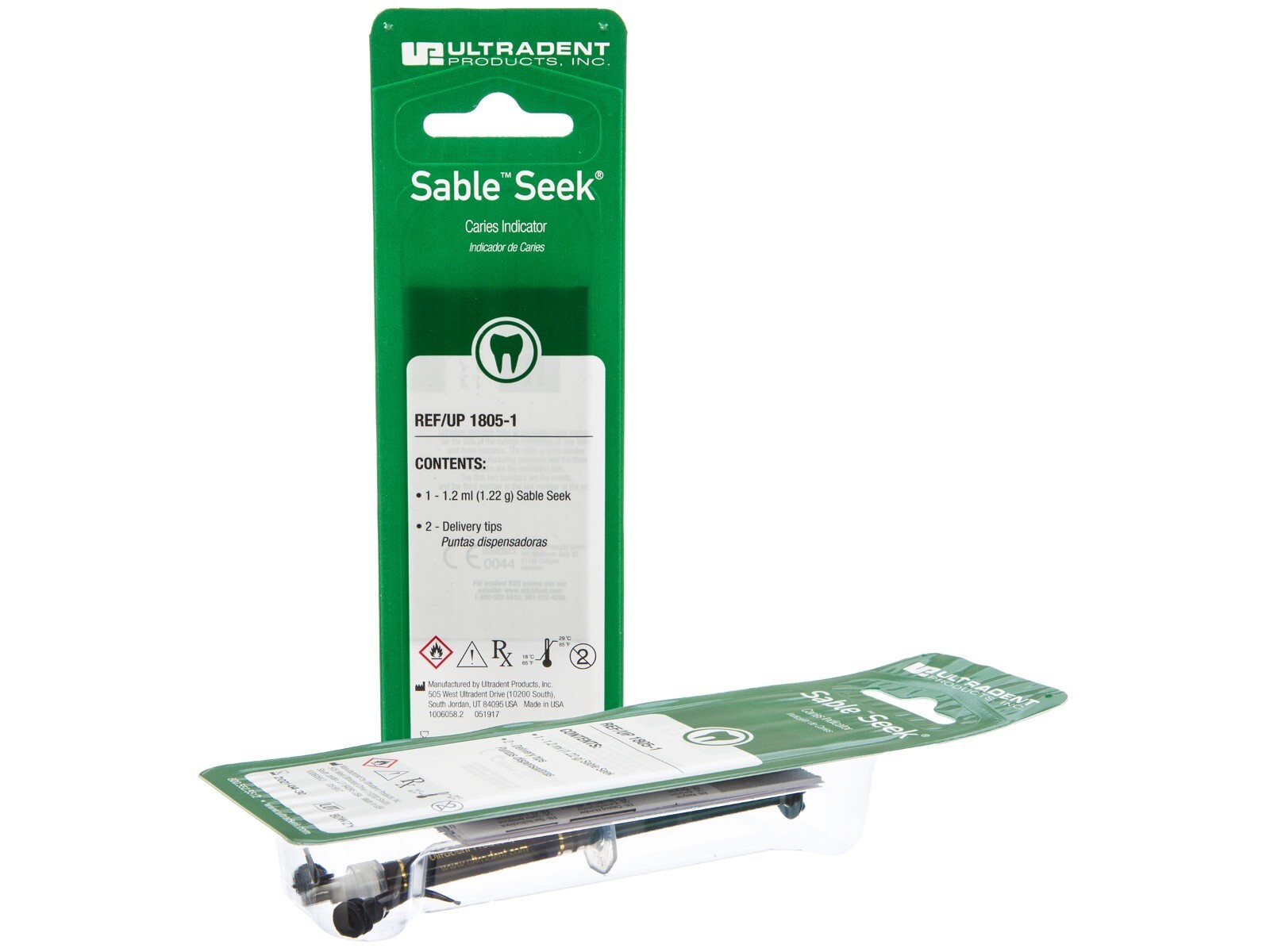 Ultradent Sable Seek Caries Detector Dye Indicator Dentin Green Color 1.2ml